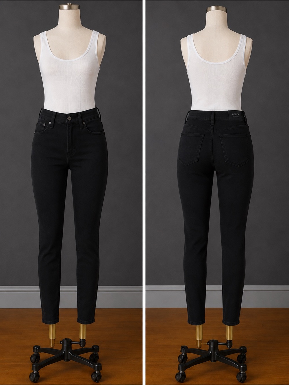 J. Crew Factory Black Skinny High-Rise Jeans